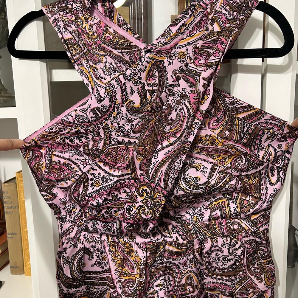 Outerknown Pink Paisley Dress
